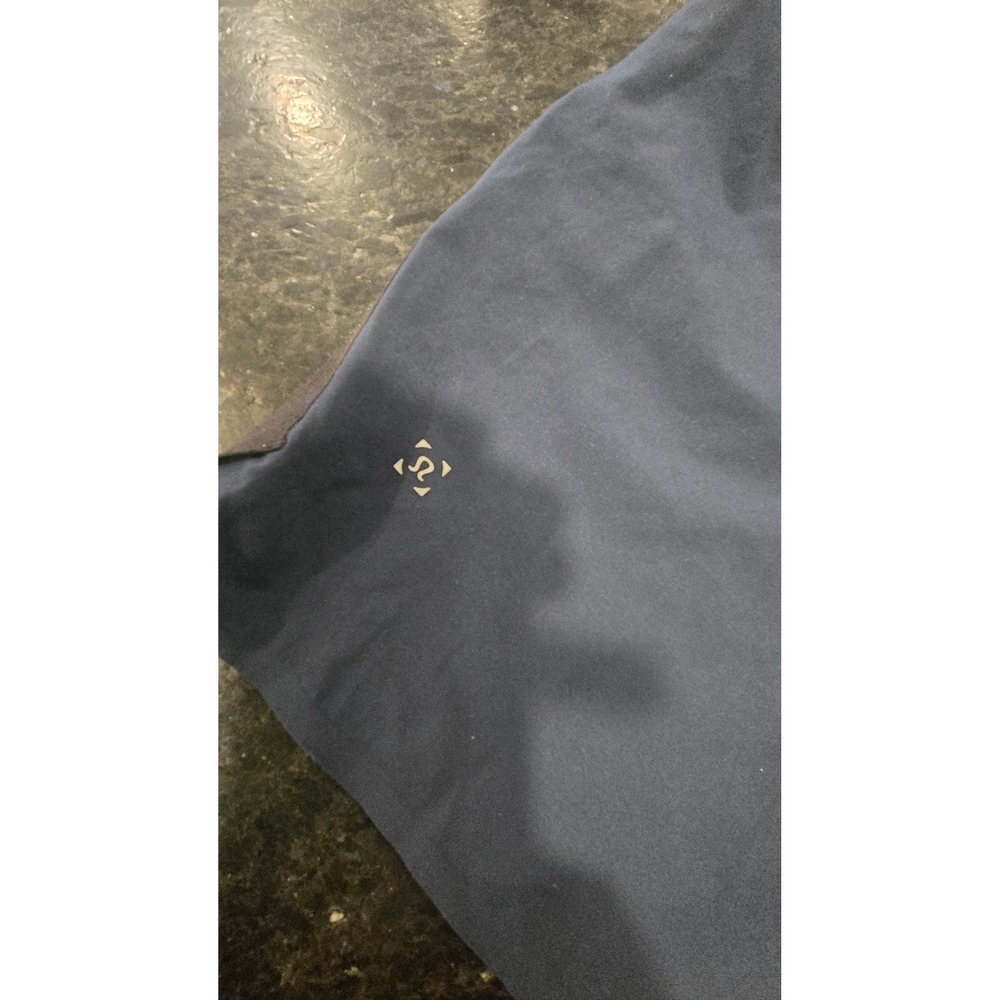 Athletic Shorts Men's Medium Blue Black Color Block Zip Pockets Athletic - Picture 7 of 7